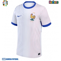 Camisa de Futebol França Equipamento Secundário Europeu 2024 Manga Curta